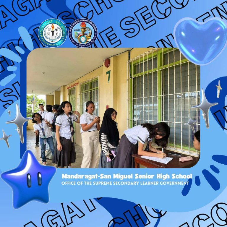 The election for the next Supreme Secondary Learner Government was successfully conducted today, February 28, 2025.