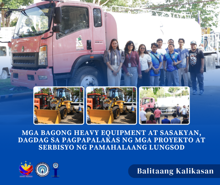 𝐌𝐆𝐀 𝐁𝐀𝐆𝐎𝐍𝐆 𝐇𝐄𝐀𝐕𝐘 𝐄𝐐𝐔𝐈𝐏𝐌𝐄𝐍𝐓 𝐀𝐓 𝐒𝐀𝐒𝐀𝐊𝐘𝐀𝐍, 𝐃𝐀𝐃𝐀𝐆𝐃𝐀𝐆 𝐒𝐀 𝐏𝐀𝐆𝐏𝐀𝐏𝐀𝐋𝐀𝐊𝐀𝐒 𝐍𝐆 𝐌𝐆𝐀 𝐏𝐑𝐎𝐘𝐄𝐊𝐓𝐎 𝐀𝐓 𝐒𝐄𝐑𝐁𝐈𝐒𝐘𝐎 𝐍𝐆 𝐏𝐀𝐌𝐀𝐇𝐀𝐋𝐀𝐀𝐍𝐆 𝐋𝐔𝐍𝐆𝐒𝐎𝐃